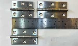 مقایسه طول لولا تخت استیل 2 - 2.5 - 3 اینچ